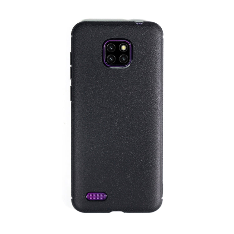 Shockproof Leather Texture TPU Case for ULEFONG Note 7 (Black)