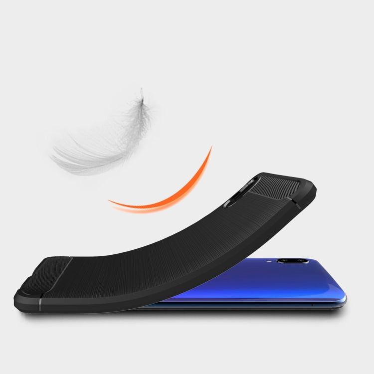 Brushed Texture Carbon Fiber Shockproof TPU Case for Vivo Y97