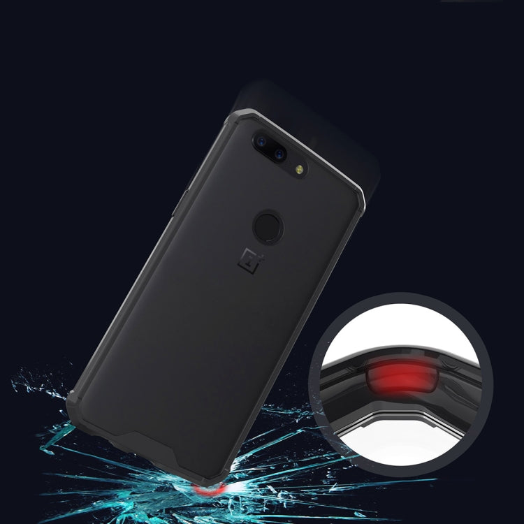 For OnePlus  5T Acrylic + TPU Shockproof Transparent Armor Protective Back Cover Case