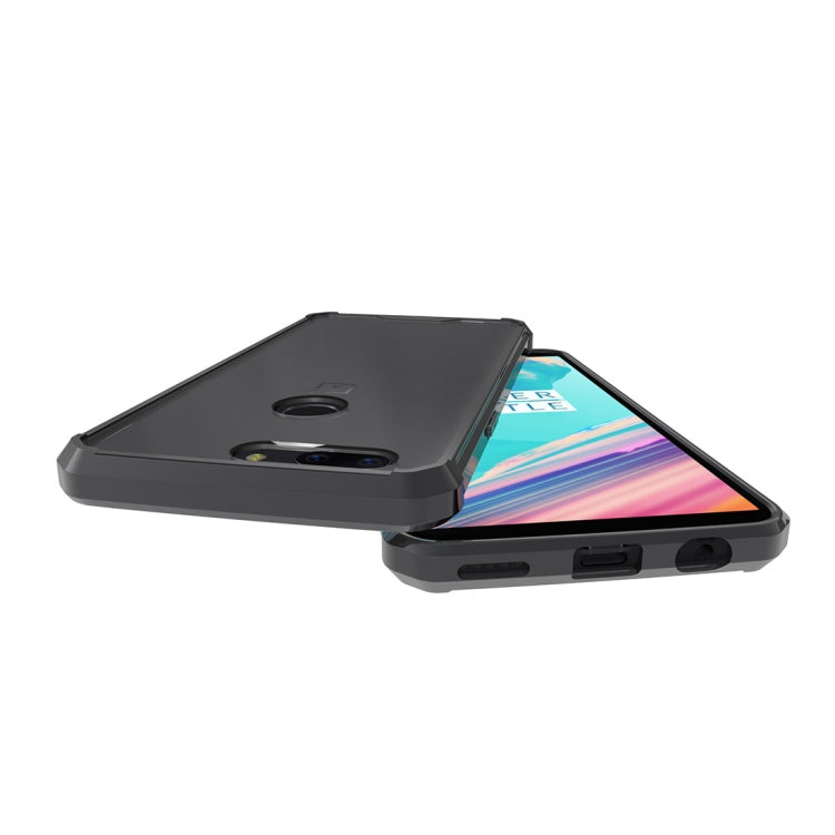 For OnePlus  5T Acrylic + TPU Shockproof Transparent Armor Protective Back Cover Case