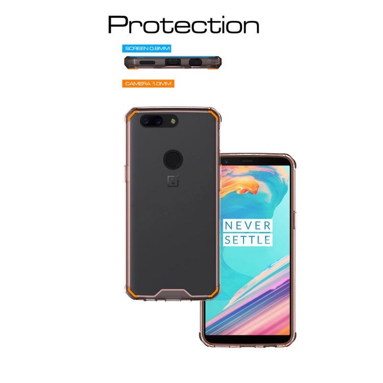 For OnePlus  5T Acrylic + TPU Shockproof Transparent Armor Protective Back Cover Case