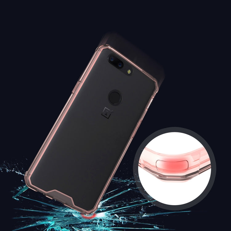 For OnePlus  5T Acrylic + TPU Shockproof Transparent Armor Protective Back Cover Case