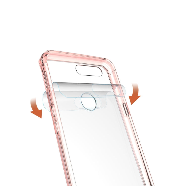 For OnePlus  5T Acrylic + TPU Shockproof Transparent Armor Protective Back Cover Case