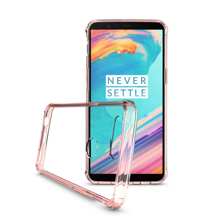For OnePlus  5T Acrylic + TPU Shockproof Transparent Armor Protective Back Cover Case