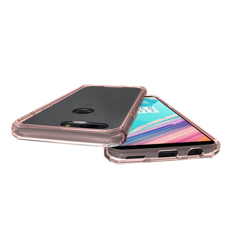 For OnePlus  5T Acrylic + TPU Shockproof Transparent Armor Protective Back Cover Case