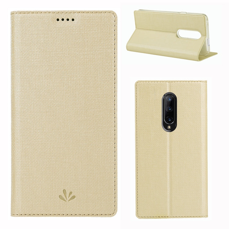 ViLi Texture PU Leather Case for Oneplus 7 Pro ,with Holder & Card Slots & Wallet