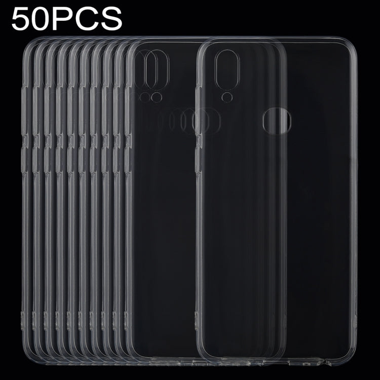 50 PCS 0.75mm Transparent TPU Case for Vivo Z3i
