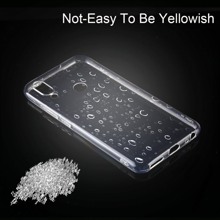 0.75mm Ultrathin Transparent TPU Soft Protective Case for Meizu Note 9
