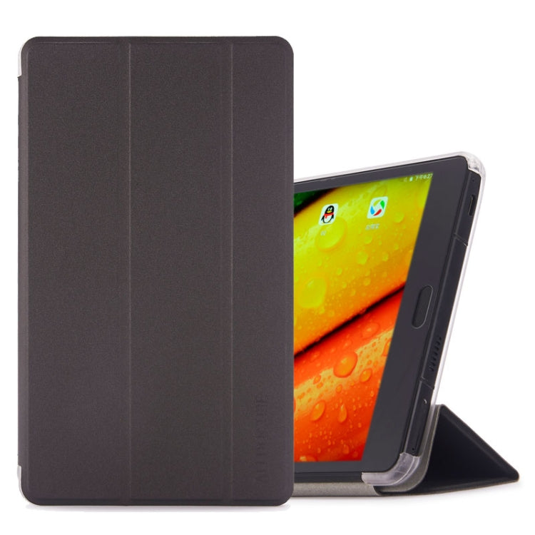 Frosted Texture Horizontal Flip PU Leather Case for Cube X1 / T801, with Three-folding Holder