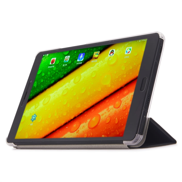 Frosted Texture Horizontal Flip PU Leather Case for Cube X1 / T801, with Three-folding Holder