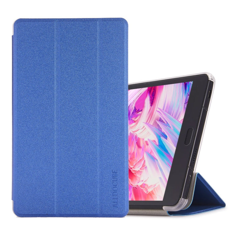 Frosted Texture Horizontal Flip PU Leather Case for Cube X1 / T801, with Three-folding Holder