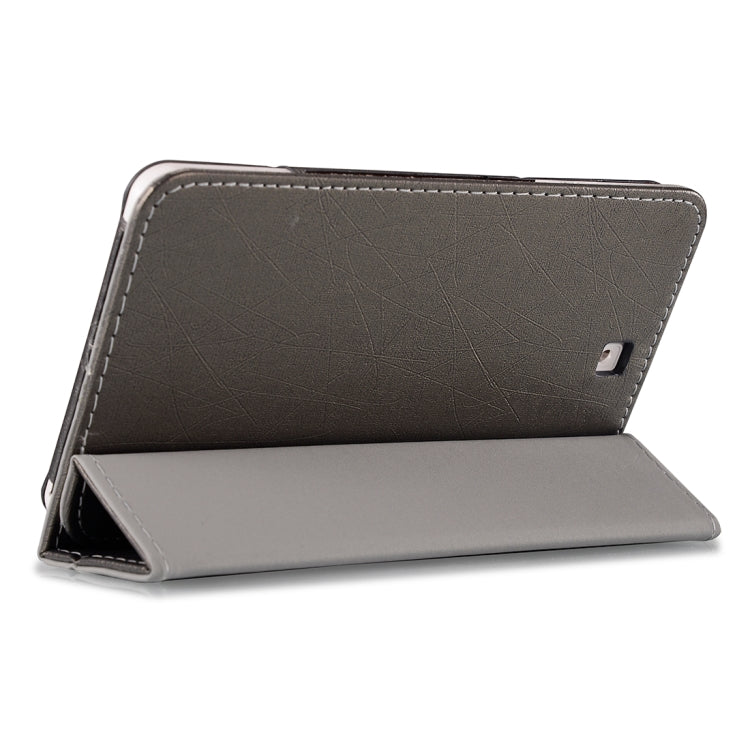 Steel Wire Texture Horizontal Flip Leather Case for Cube C1, with Three-folding Holder