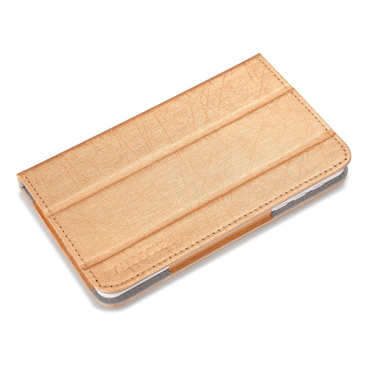 Steel Wire Texture Horizontal Flip Leather Case for Cube C1, with Three-folding Holder