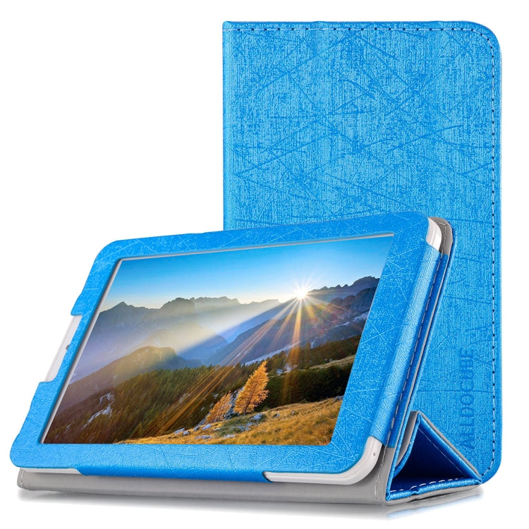 Steel Wire Texture Horizontal Flip Leather Case for Cube C1, with Three-folding Holder