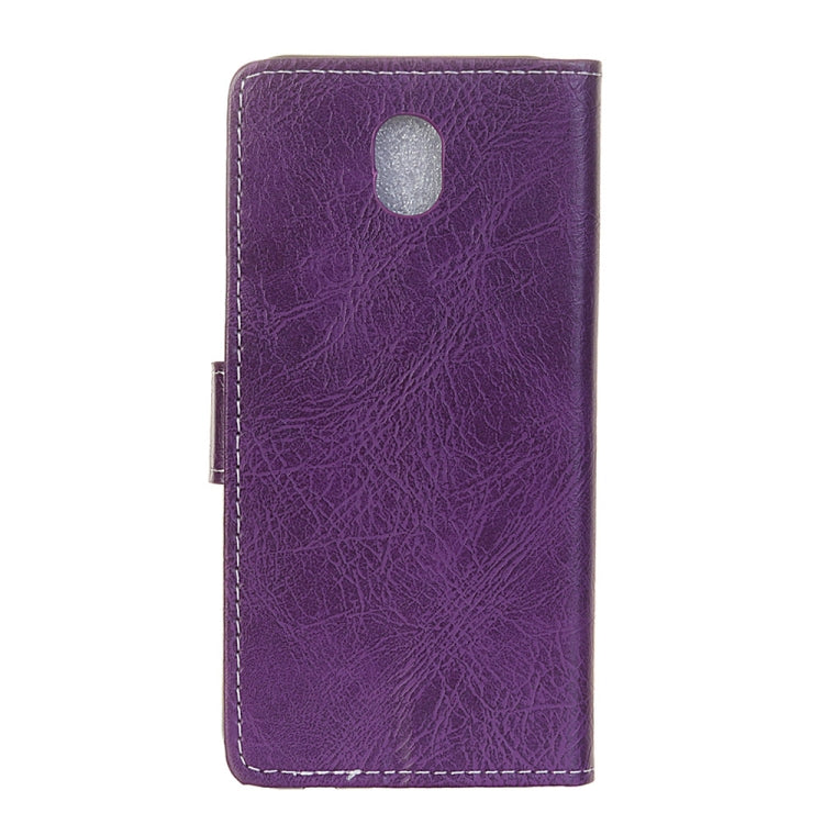 Retro Crazy Horse Texture Horizontal Flip Leather Case for Alcatel 1C (2019), with Holder & Card Slots & Photo Frame & Wallet