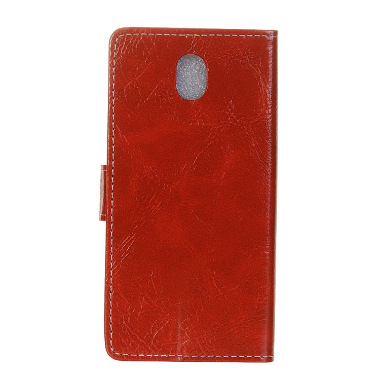 Retro Crazy Horse Texture Horizontal Flip Leather Case for Alcatel 1C (2019), with Holder & Card Slots & Photo Frame & Wallet
