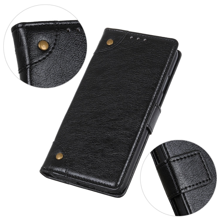 Copper Buckle Nappa Texture Horizontal Flip Leather Case for Alcatel 1C (2019), with Holder & Card Slots & Wallet