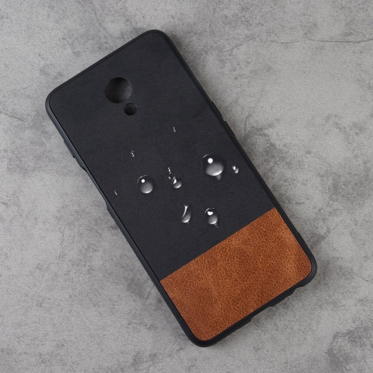 Shockproof Color Matching Denim PC + PU + TPU Case for Meizu M6s