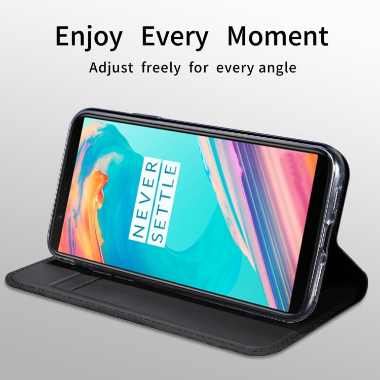 DZGOGO ISKIN Series Slight Frosted PU+ TPU  Case for OnePlus 5T