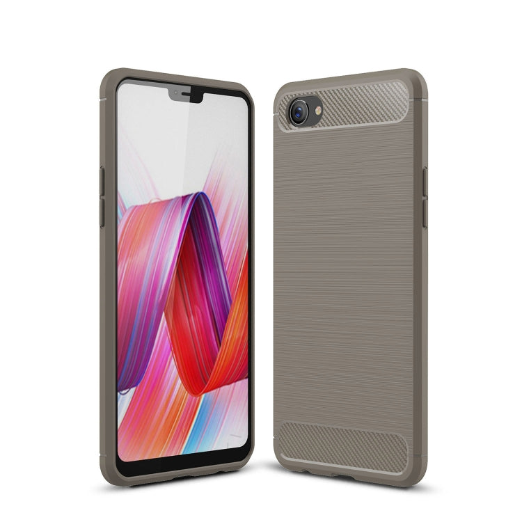 Brushed Texture Carbon Fiber Shockproof TPU Case for OPPO Realme 1