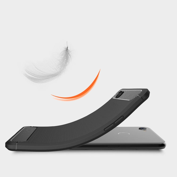 Brushed Texture Carbon Fiber Shockproof TPU Case for OPPO Realme 1