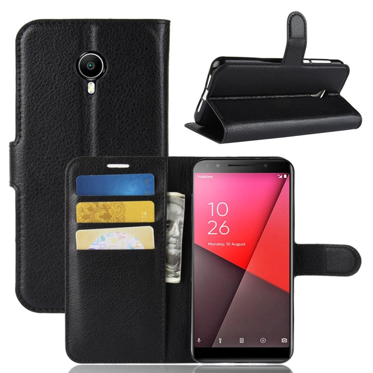 Litchi Texture Horizontal Flip Leather Case for Vodafone Smart N9 Lite / VFD 620, with Wallet & Holder & Card Slots