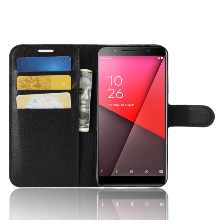 Litchi Texture Horizontal Flip Leather Case for Vodafone Smart N9 Lite / VFD 620, with Wallet & Holder & Card Slots