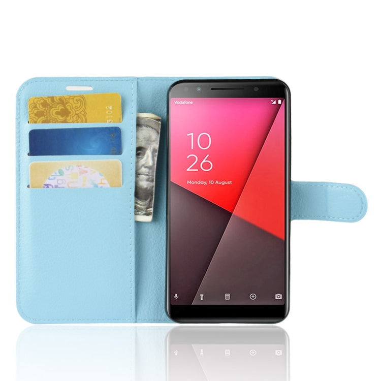 Litchi Texture Horizontal Flip Leather Case for Vodafone Smart N9 Lite / VFD 620, with Wallet & Holder & Card Slots