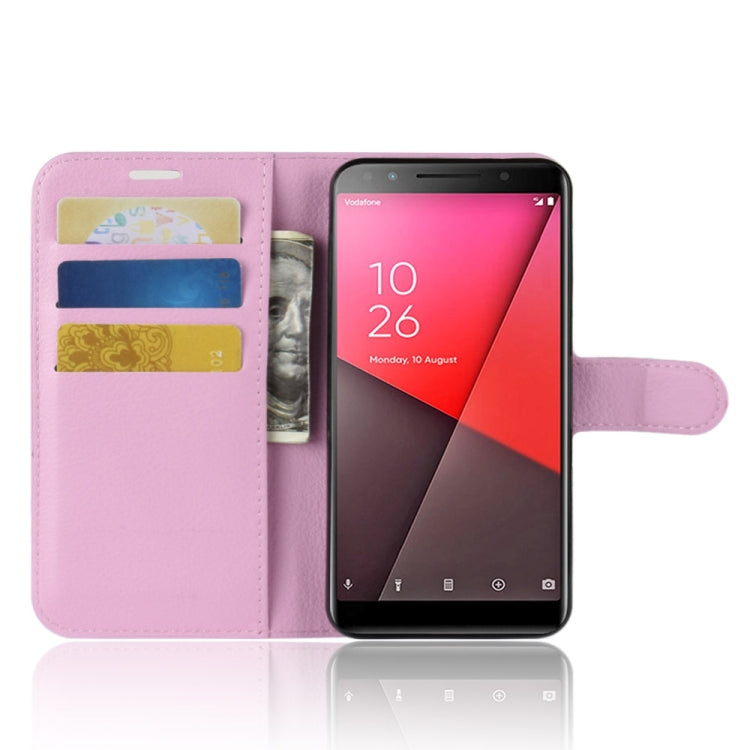 Litchi Texture Horizontal Flip Leather Case for Vodafone Smart N9 Lite / VFD 620, with Wallet & Holder & Card Slots