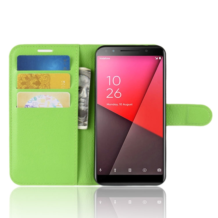 Litchi Texture Horizontal Flip Leather Case for Vodafone Smart N9 Lite / VFD 620, with Wallet & Holder & Card Slots