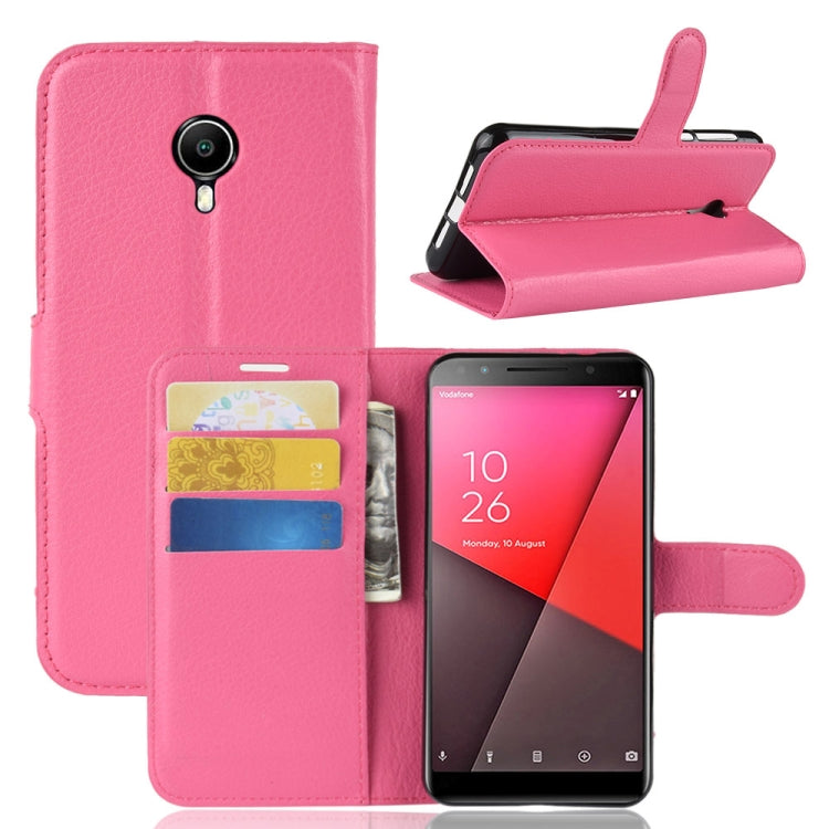 Litchi Texture Horizontal Flip Leather Case for Vodafone Smart N9 Lite / VFD 620, with Wallet & Holder & Card Slots