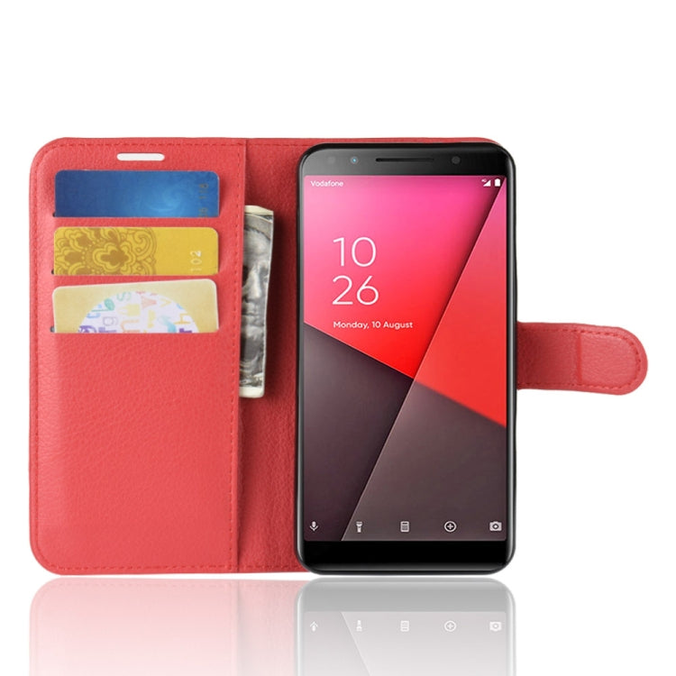 Litchi Texture Horizontal Flip Leather Case for Vodafone Smart N9 Lite / VFD 620, with Wallet & Holder & Card Slots