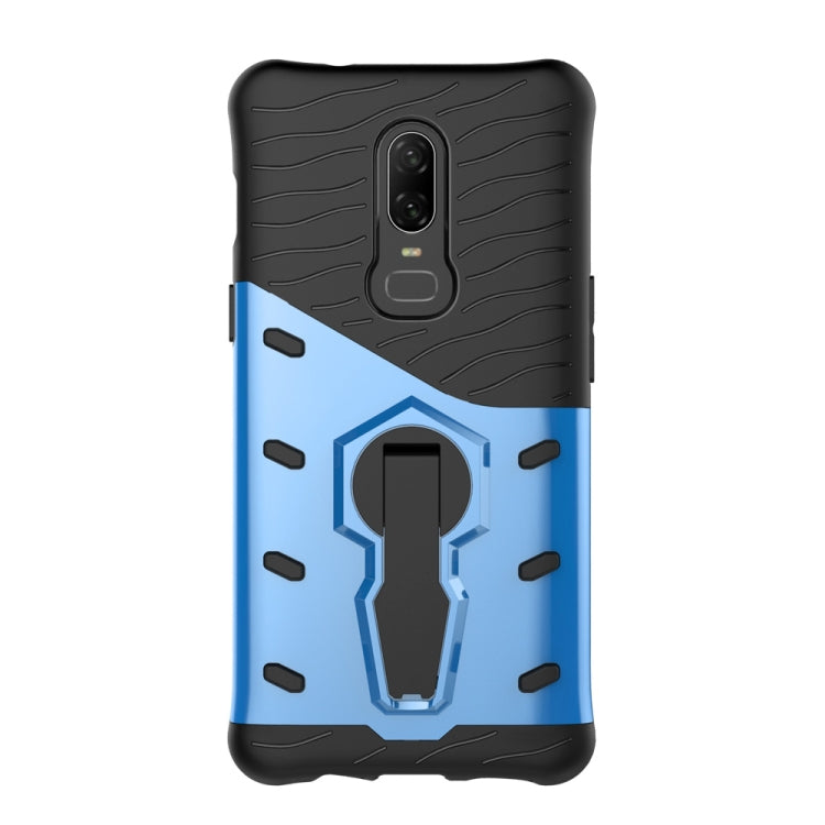 PC + TPU Dropproof Sniper Hybrid Case for OnePlus 6, with 360 Degree Rotation Holder