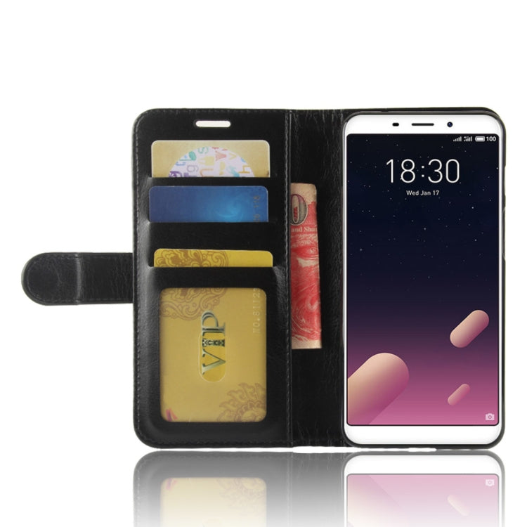 For Meizu Meilan M6s PU + TPU Crazy Horse Texture Horizontal Flip Leather Case with Wallet & Holder & Card Slots