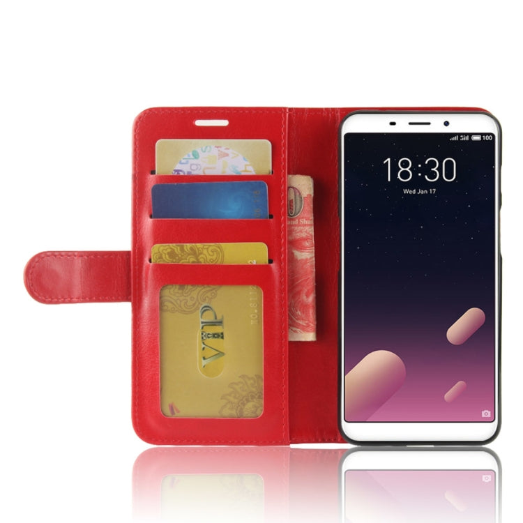 For Meizu Meilan M6s PU + TPU Crazy Horse Texture Horizontal Flip Leather Case with Wallet & Holder & Card Slots