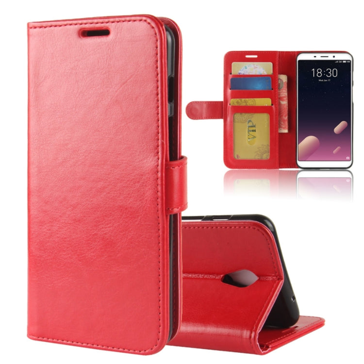 For Meizu Meilan M6s PU + TPU Crazy Horse Texture Horizontal Flip Leather Case with Wallet & Holder & Card Slots