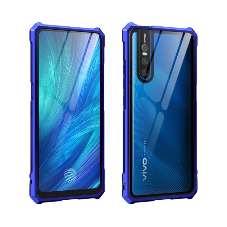 Buckle Series Metal Frame + Tempered Glass Cover Case for Vivo X27