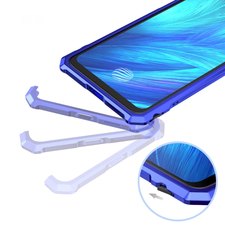 Buckle Series Metal Frame + Tempered Glass Cover Case for Vivo X27