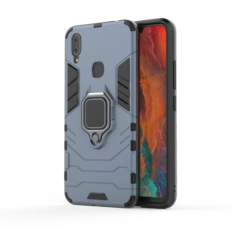 PC + TPU Shockproof Protective Case for Vivo X21i, with Magnetic Ring Holder