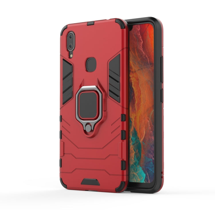 PC + TPU Shockproof Protective Case for Vivo X21i, with Magnetic Ring Holder
