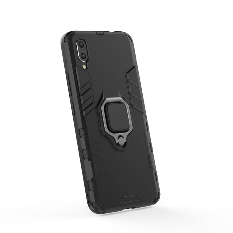 PC + TPU Shockproof Protective Case for Vivo X23, with Magnetic Ring Holder (Grey)