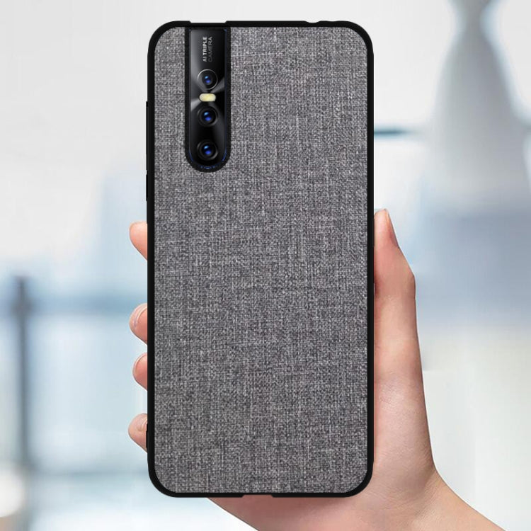Shockproof Cloth Texture PC+ TPU Protective Case for Vivo V15 Pro