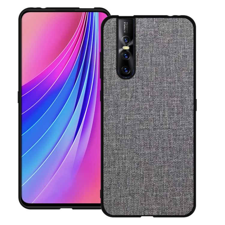 Shockproof Cloth Texture PC+ TPU Protective Case for Vivo V15 Pro