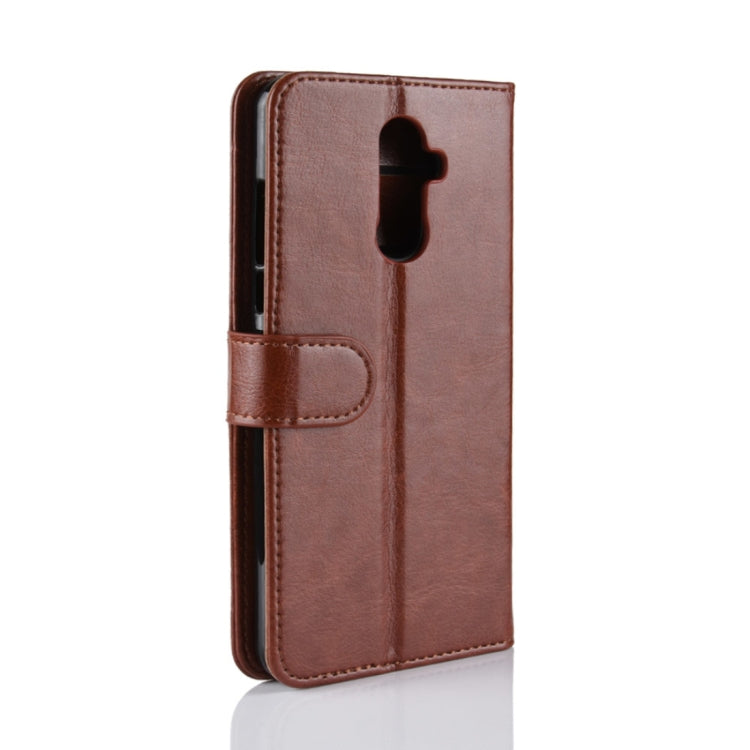 PU + TPU Crazy Horse Texture Horizontal Flip Leather Case for CUBOT X18 Plus, with Wallet & Holder & Card Slots