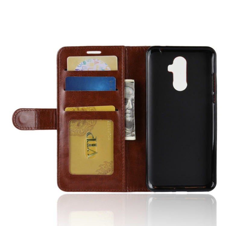 PU + TPU Crazy Horse Texture Horizontal Flip Leather Case for CUBOT X18 Plus, with Wallet & Holder & Card Slots