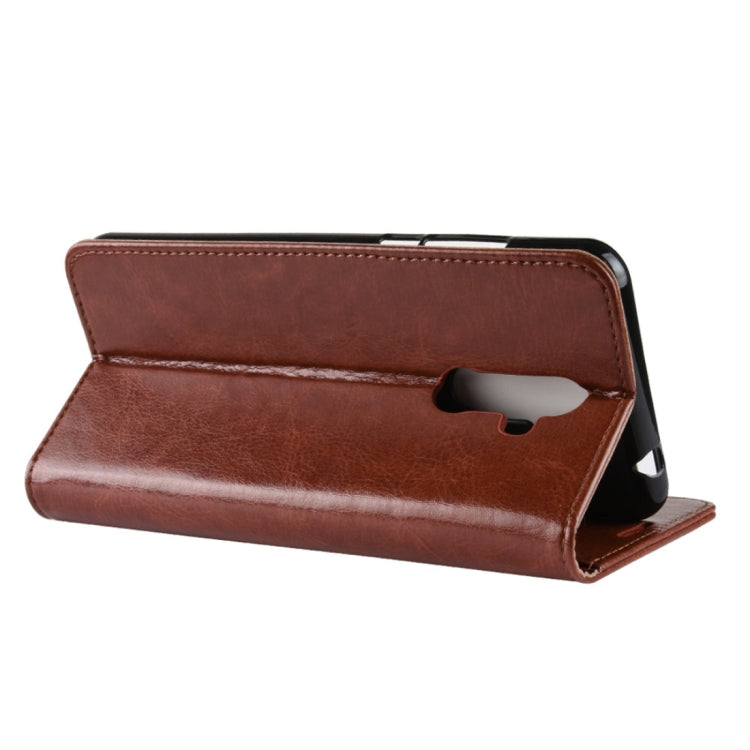 PU + TPU Crazy Horse Texture Horizontal Flip Leather Case for CUBOT X18 Plus, with Wallet & Holder & Card Slots