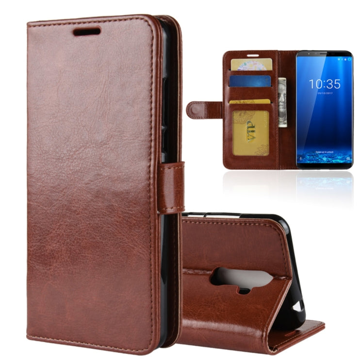 PU + TPU Crazy Horse Texture Horizontal Flip Leather Case for CUBOT X18 Plus, with Wallet & Holder & Card Slots