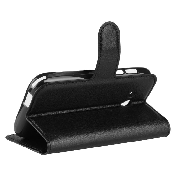 Litchi Texture Horizontal Flip Leather Case for Alcatel U3 3G, with Wallet & Holder & Card Slots