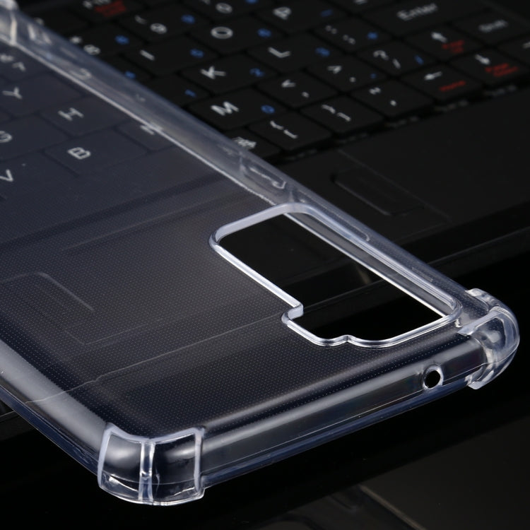 For Vivo iQOO 5 5G Four-Corner Shockproof Ultra-Thin Transparent TPU Case