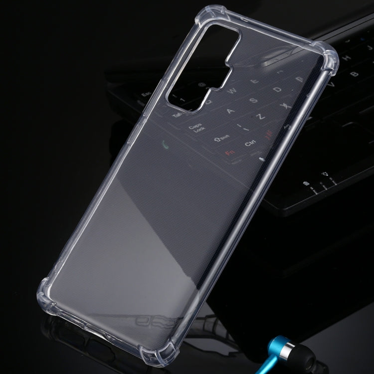 For Vivo iQOO 5 Pro 5G Four-Corner Shockproof Ultra-Thin Transparent TPU Case